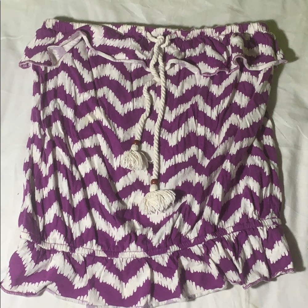 Strapless shirt